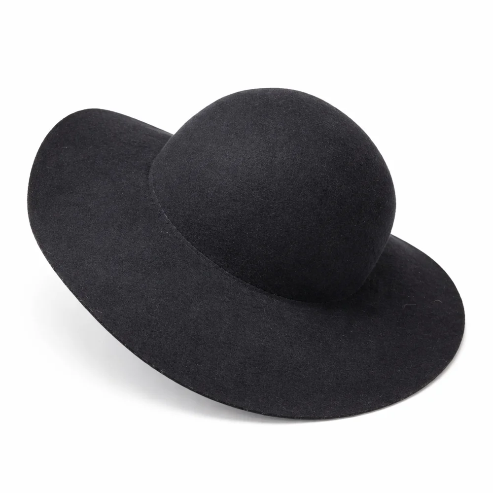 H&M Pure Wool Hat NWT BLACK 100% WOOL - Picture 2 of 8